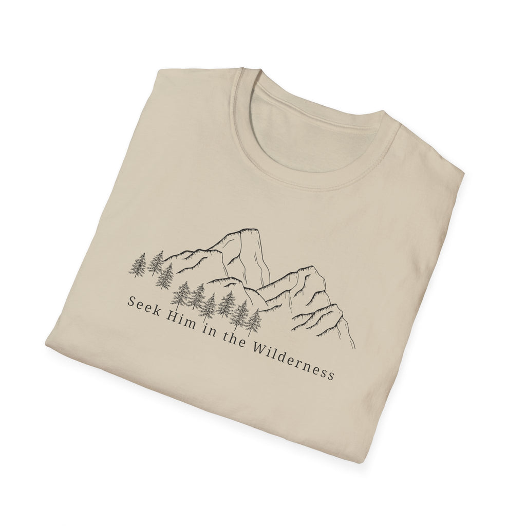Seek Him In the Wilderness Black T-Shirt