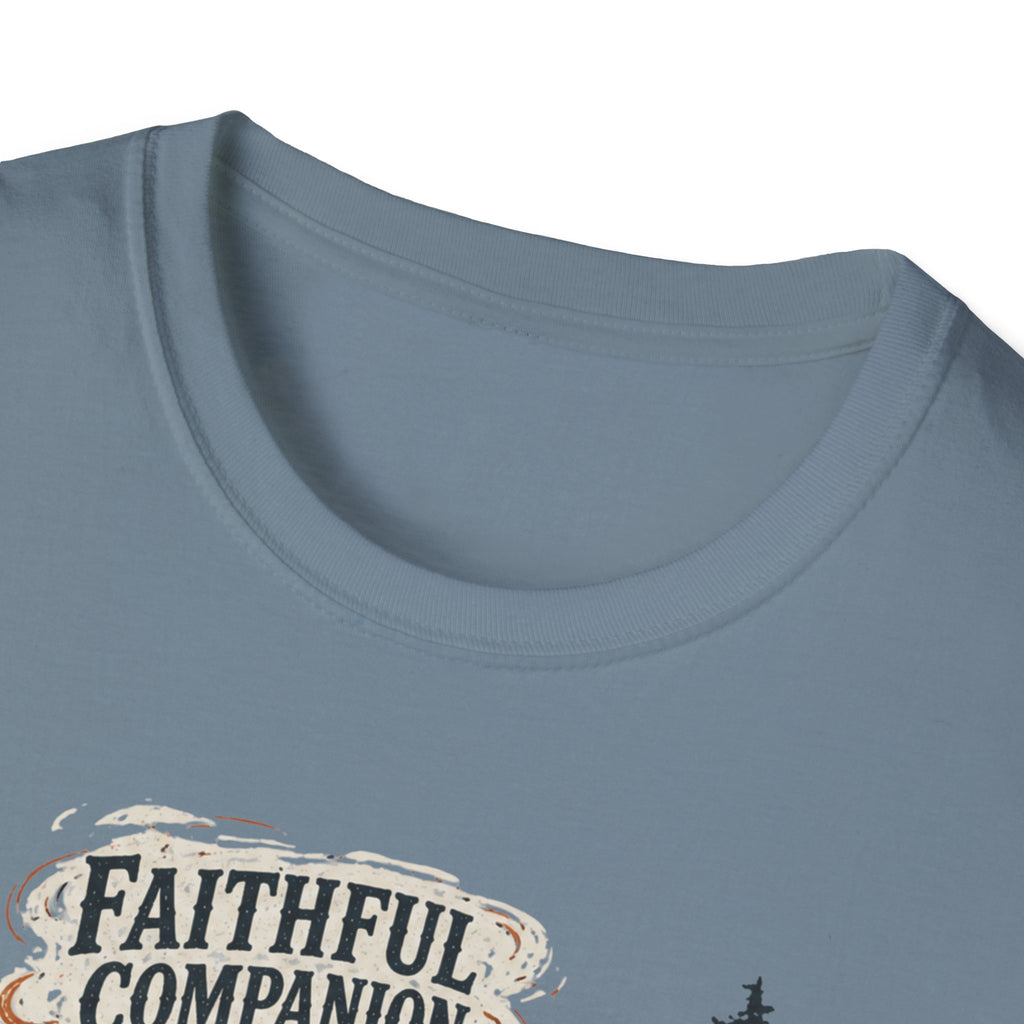 Faithful Companion Dog With Female T-Shirt