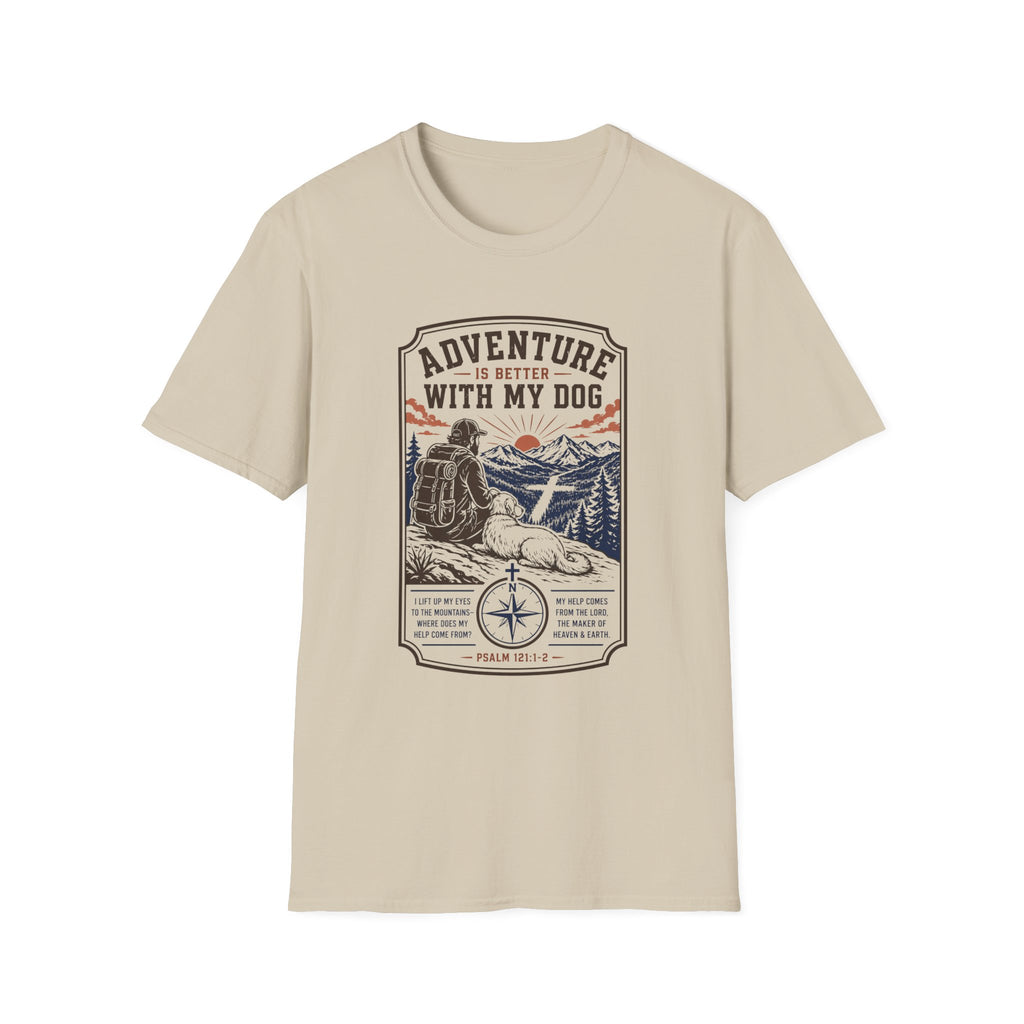 Adventure Is Better With My Dog Badge T-Shirt