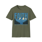 Faith Can Move Mountains Block T-Shirt