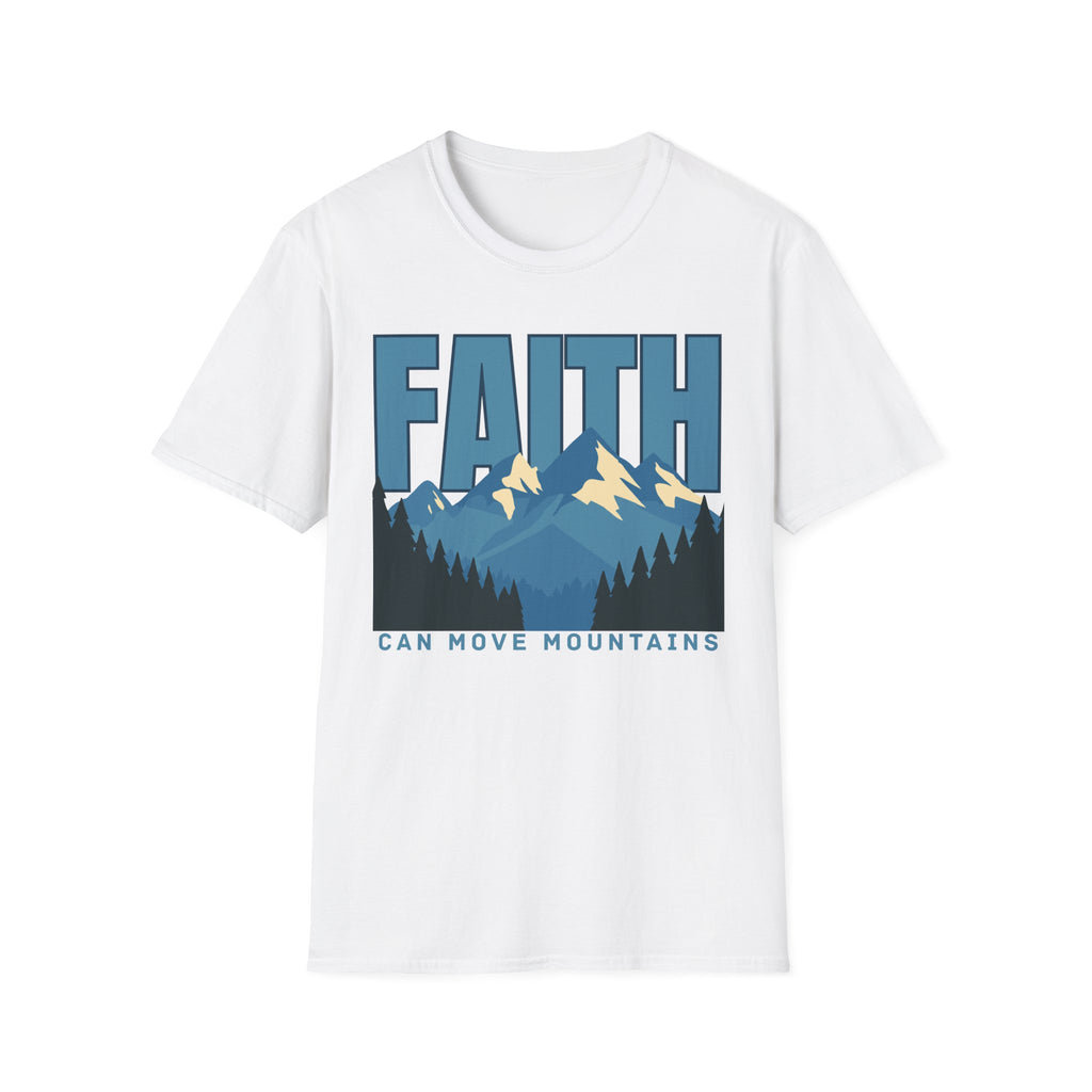 Faith Can Move Mountains Block T-Shirt