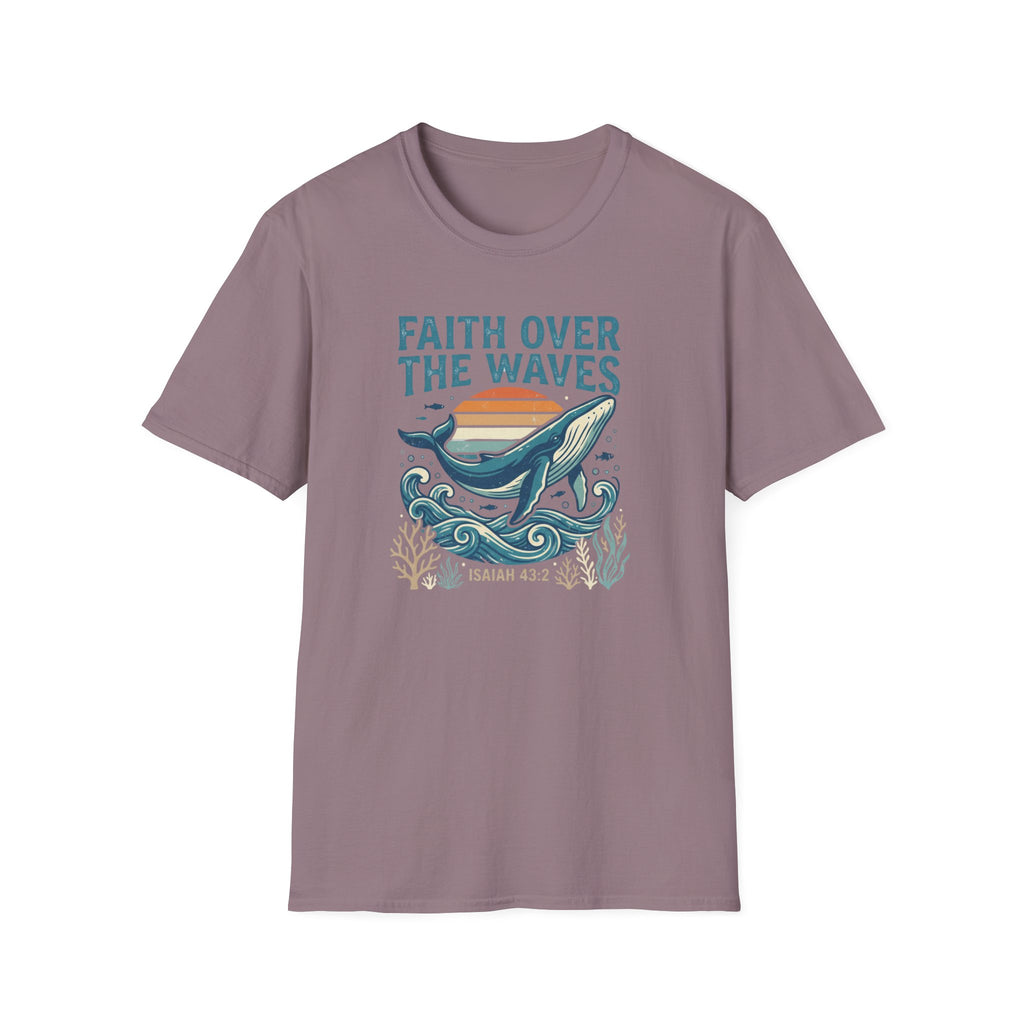 Whale Faith Over The Waves T-Shirt