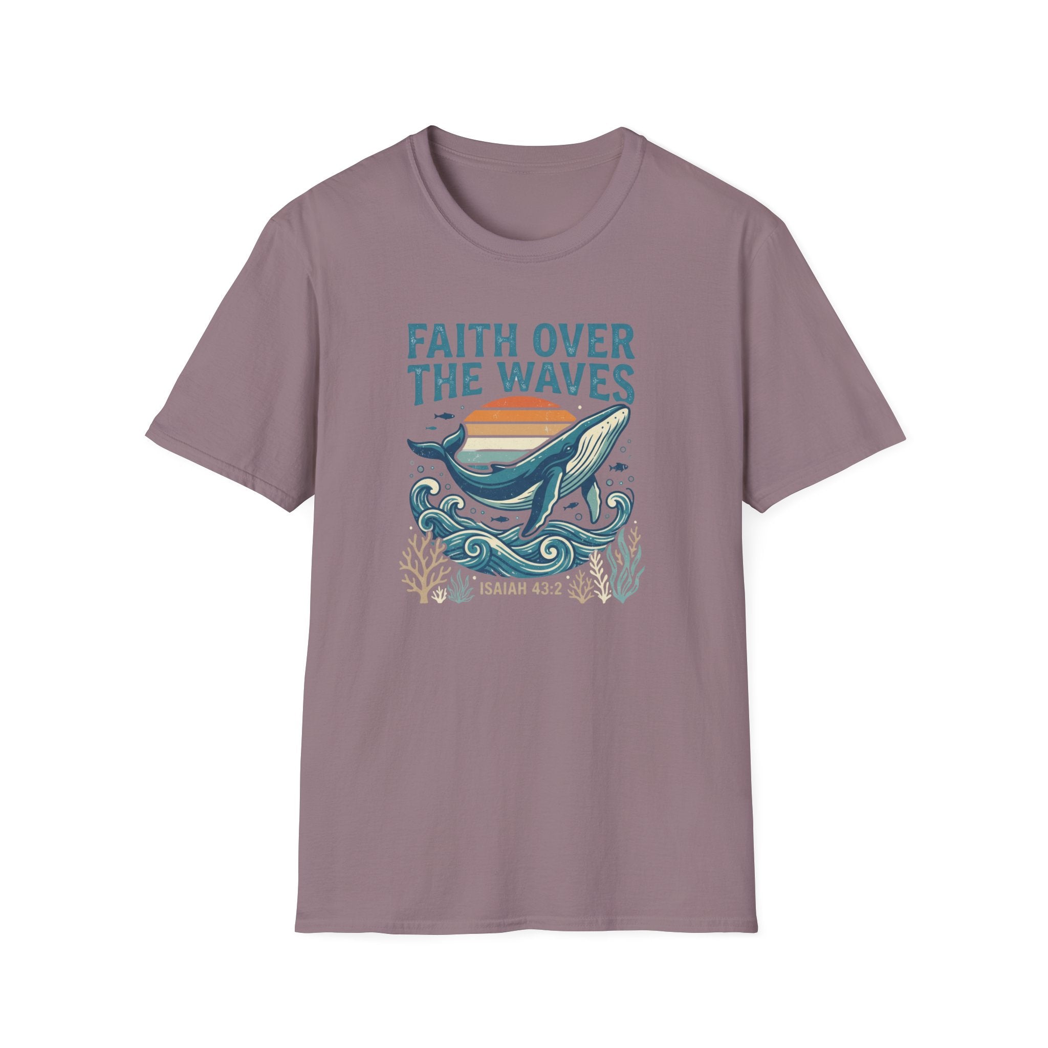 Whale Faith Over The Waves T-Shirt