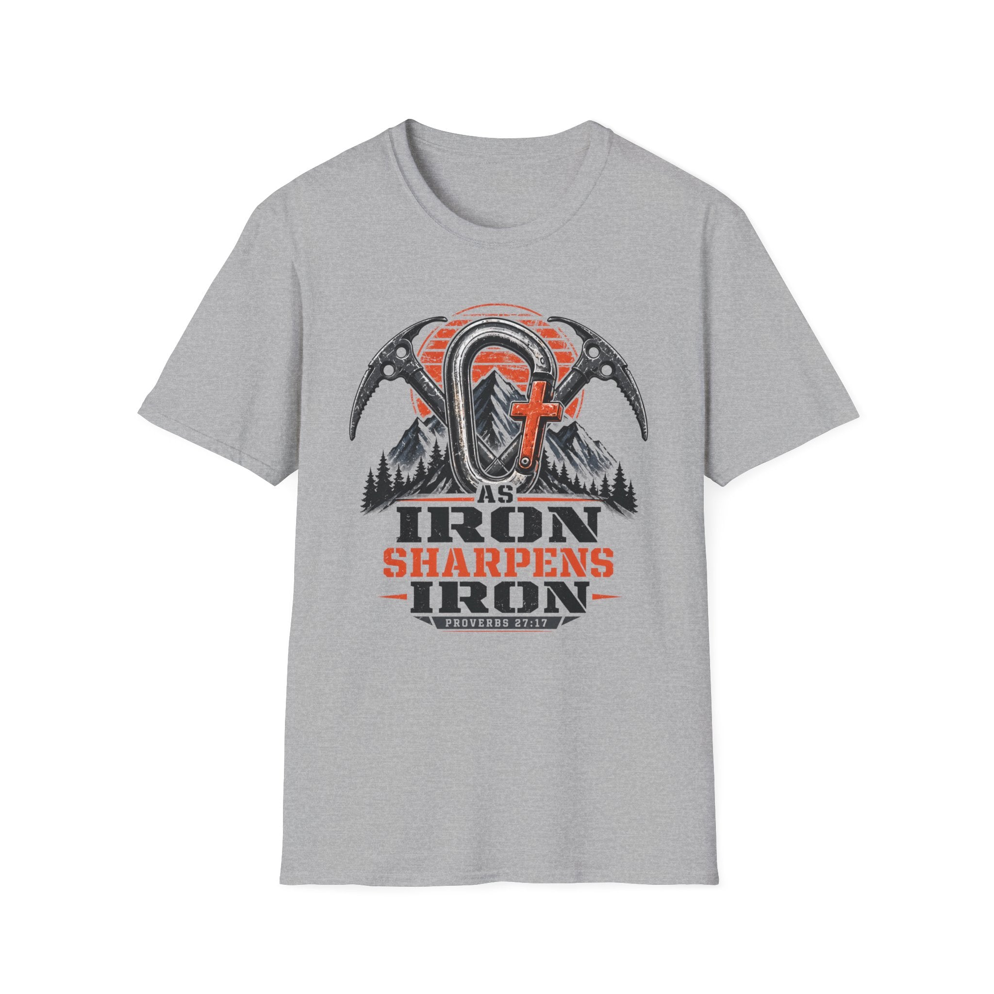 Iron Sharpens Iron Mountain Carabiner T-Shirt