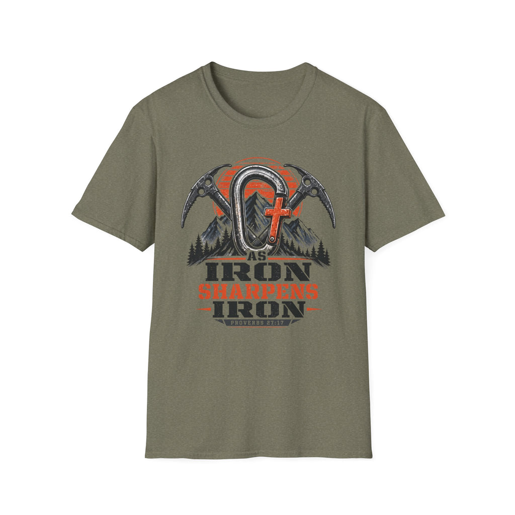 Iron Sharpens Iron Mountain Carabiner T-Shirt