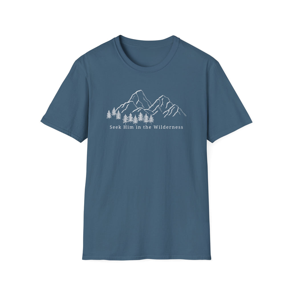 Seek Him In The Wilderness White T-Shirt