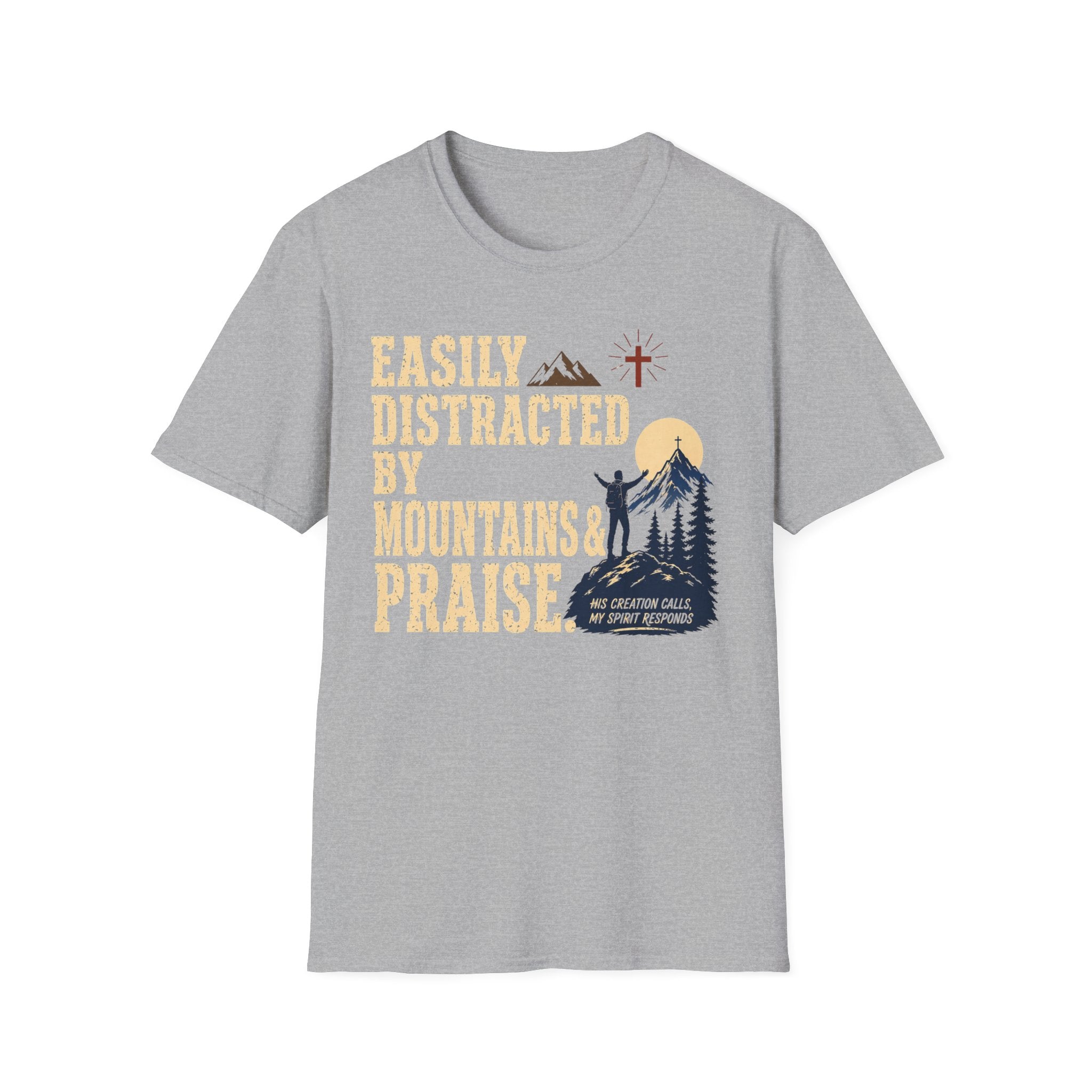 Easily Distracted Mountains & Praise T-Shirt