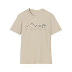 Stay Faithful Stay Wild Line Art Paw Print T-Shirt