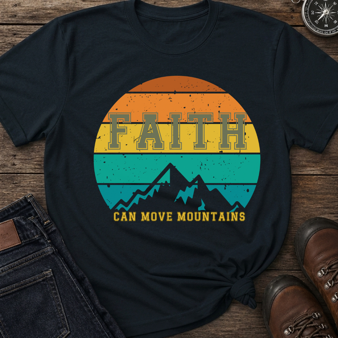 Faith Retro Sunset T-Shirt