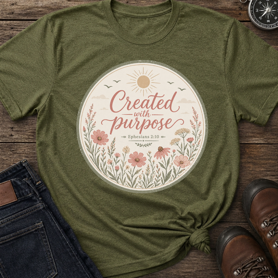 Created Purpose Badge T-Shirt