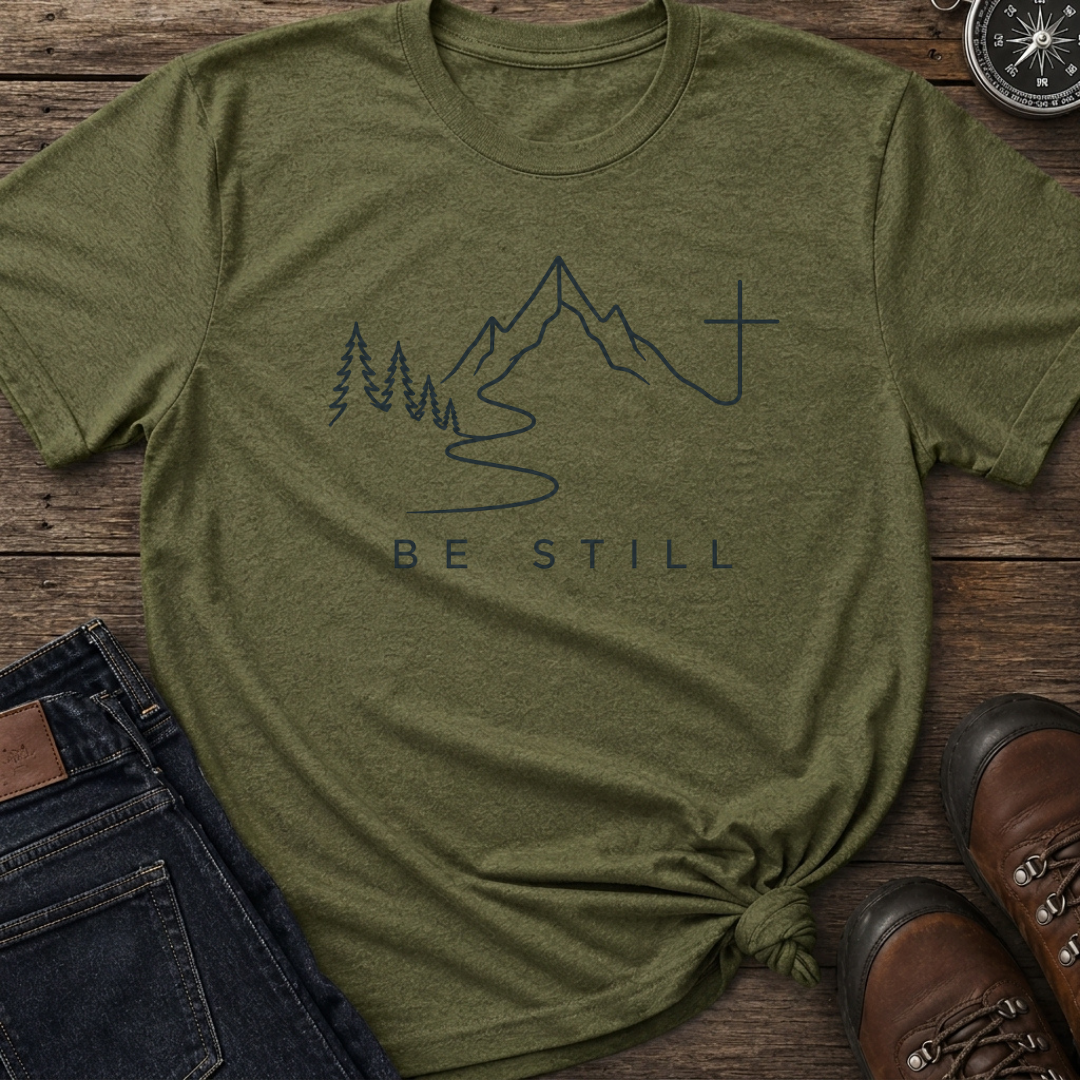Be Still Line Art T-Shirt
