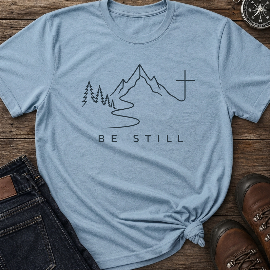 Be Still Line Art T-Shirt
