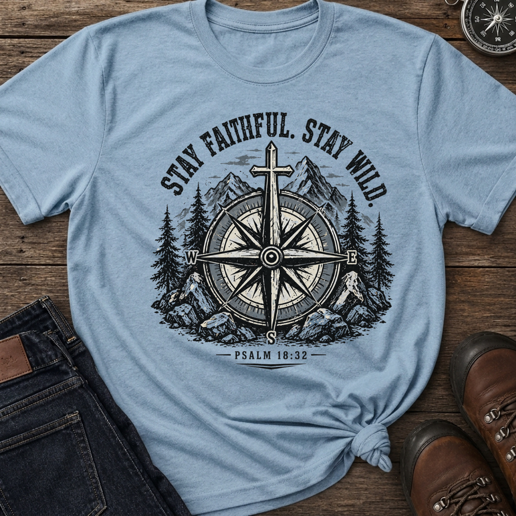 Stay Faithful Wild Compass T-Shirt