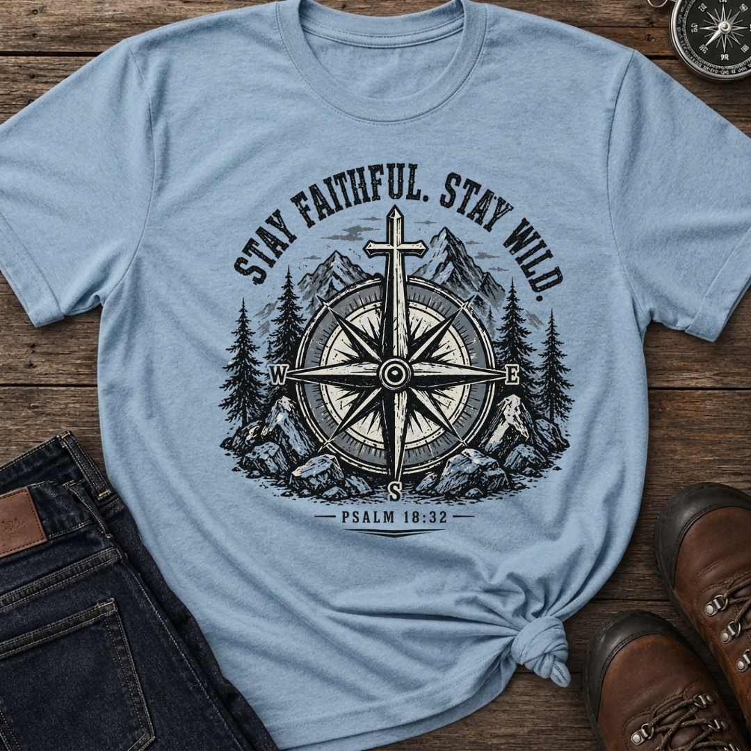 Stay Faithful Wild Compass T-Shirt