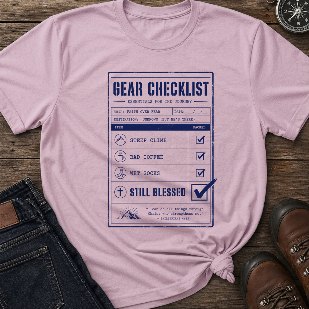 Gear Checklist Blessed T-Shirt
