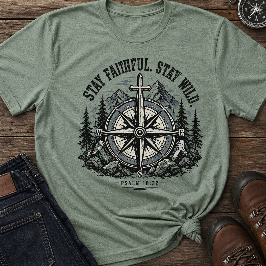 Stay Faithful Wild Compass T-Shirt