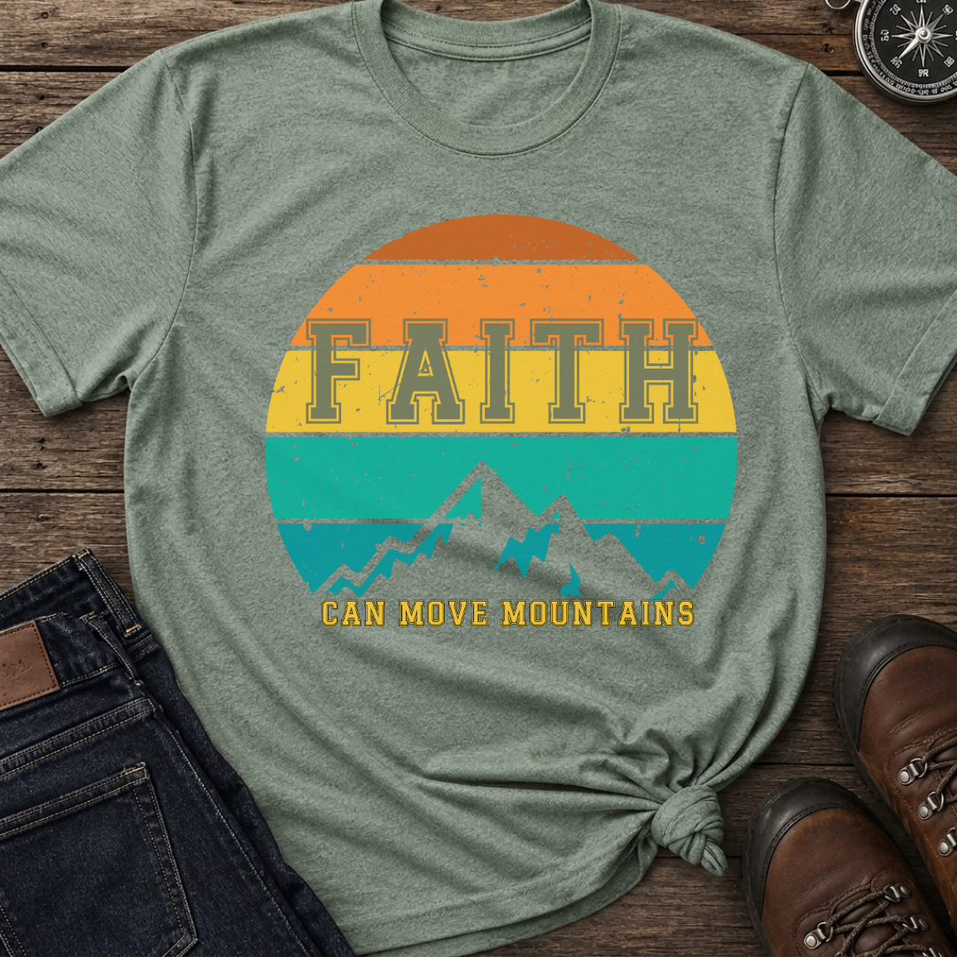 Faith Retro Sunset T-Shirt