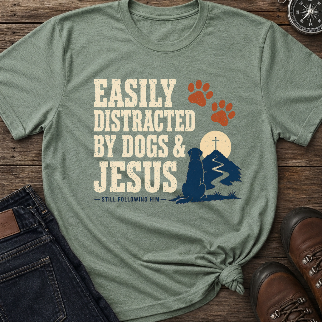 Distracted Dogs & Jesus T-Shirt