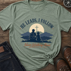 He Leads Dog with Man T-Shirt