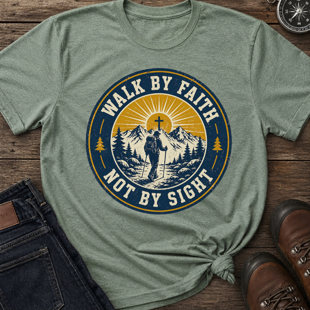 Walk By Faith Badge T-Shirt