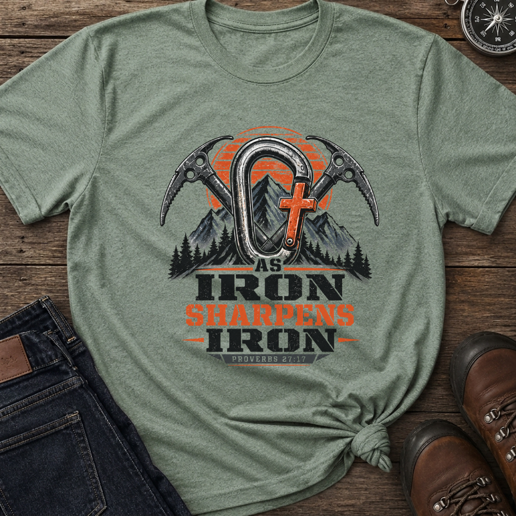 Iron Sharpens Carabiner T-Shirt