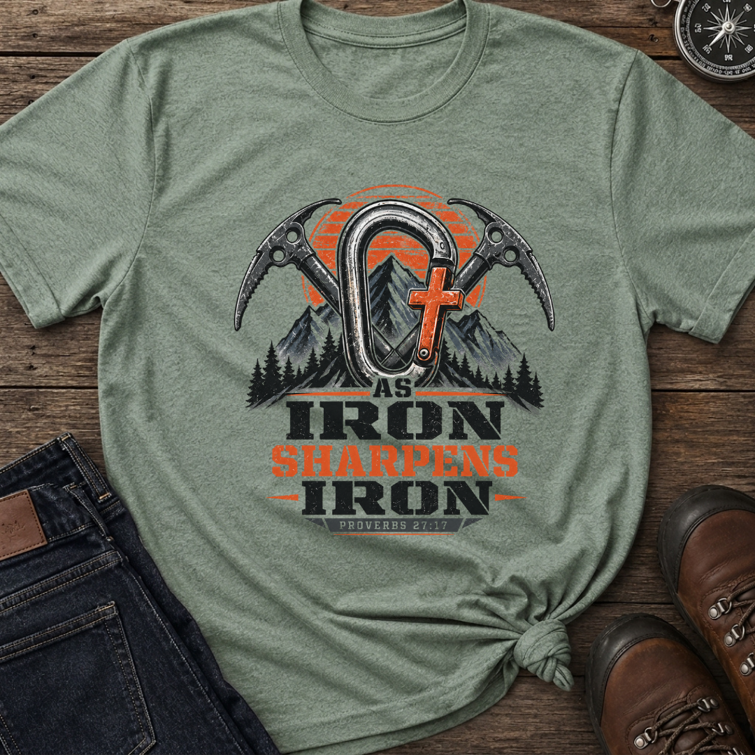 Iron Sharpens Carabiner T-Shirt