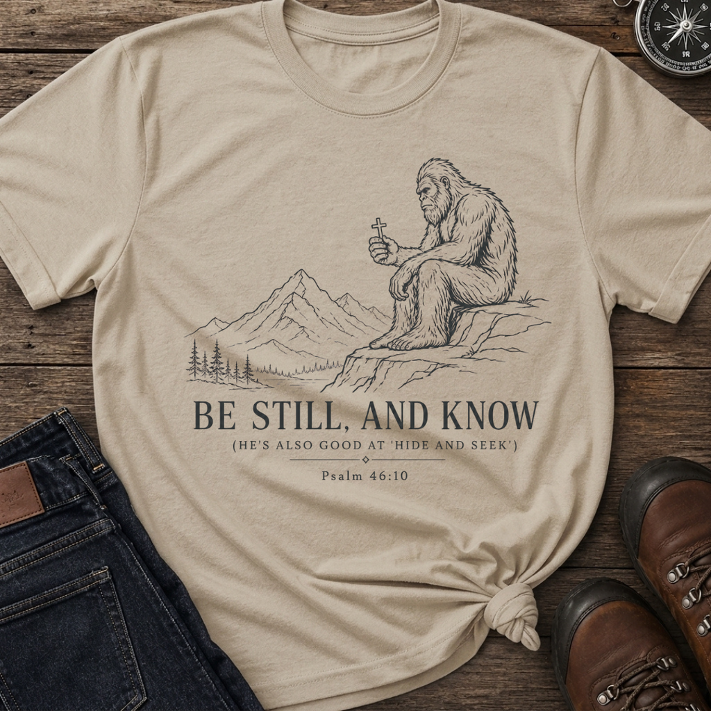 Be Still Bigfoot T-Shirt