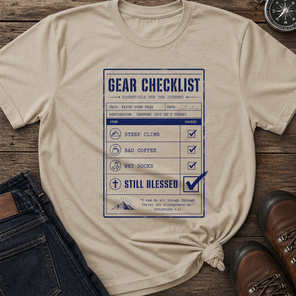 Gear Checklist Blessed T-Shirt