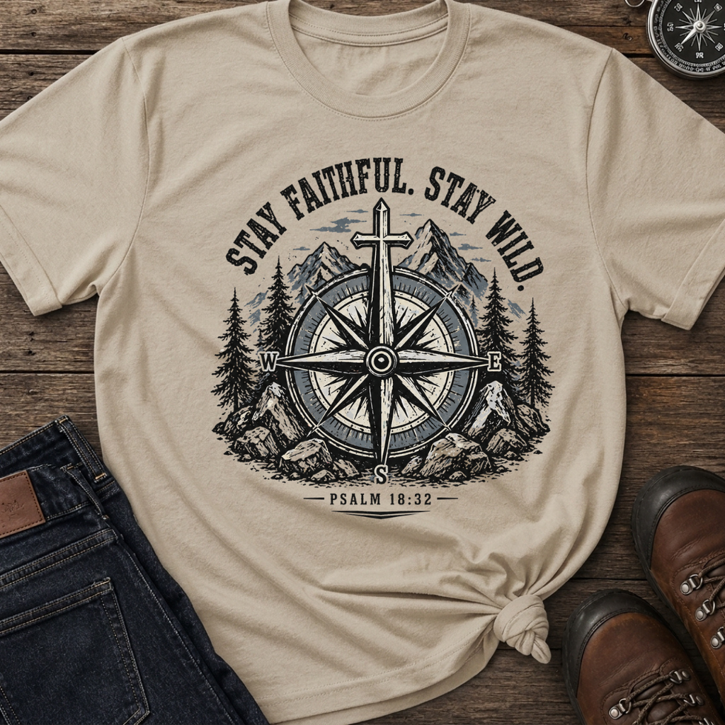Stay Faithful Wild Compass T-Shirt