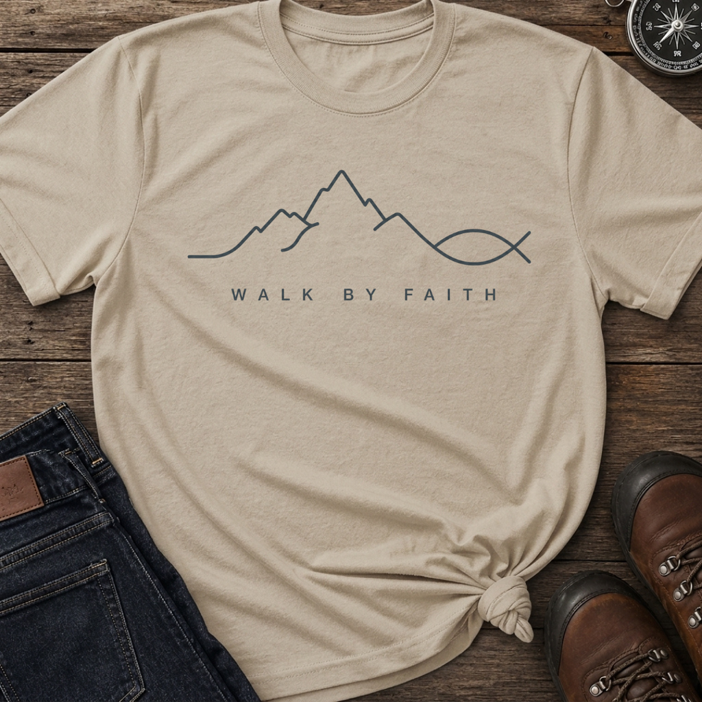 Walk By Faith Line T-shirt