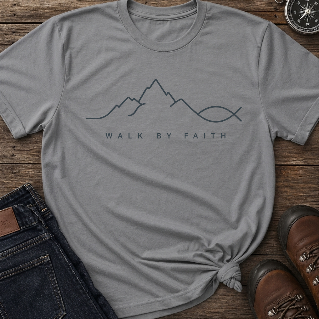 Walk By Faith Line T-shirt