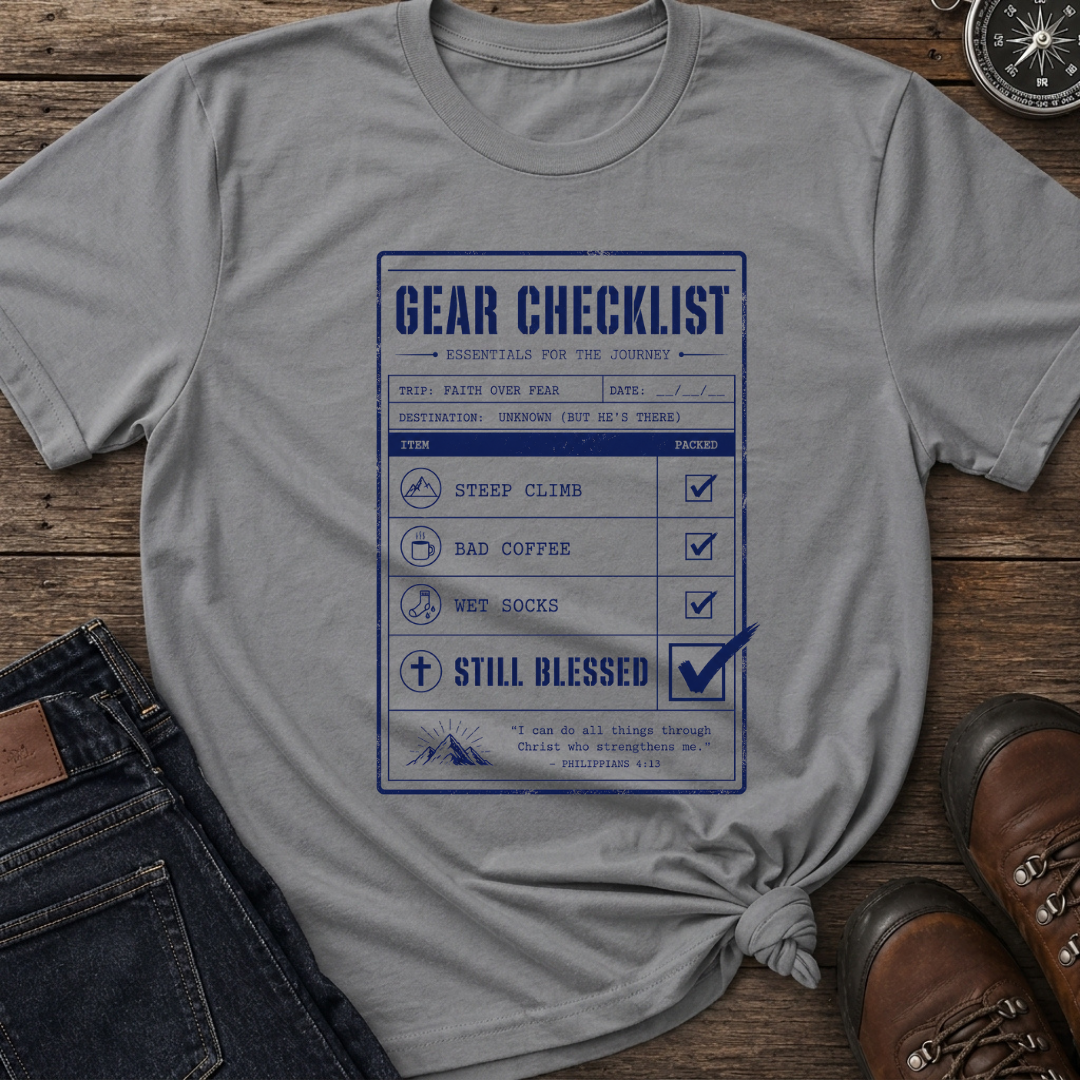 Gear Checklist Blessed T-Shirt