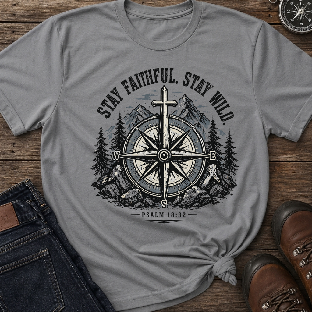 Stay Faithful Wild Compass T-Shirt