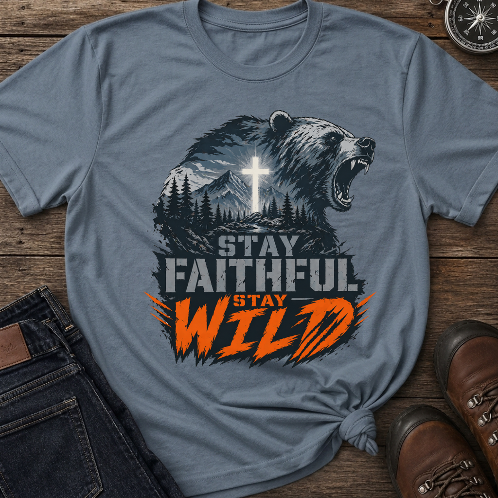 Stay Faithful Stay Bear T-Shirt