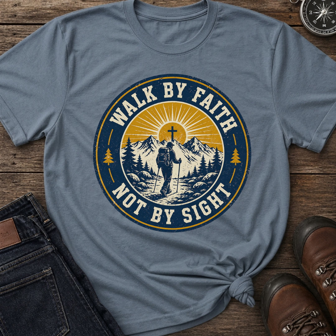 Walk By Faith Badge T-Shirt