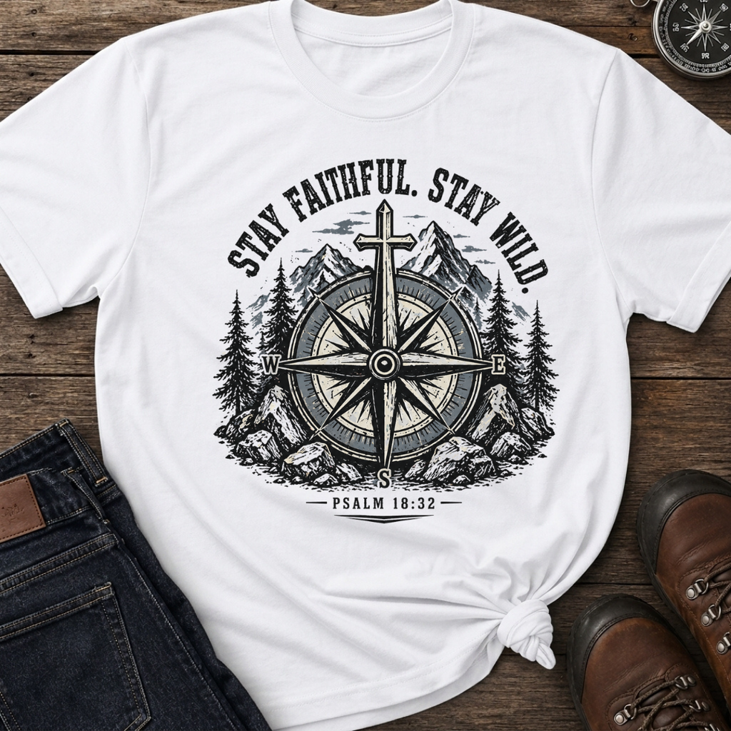 Stay Faithful Wild Compass T-Shirt