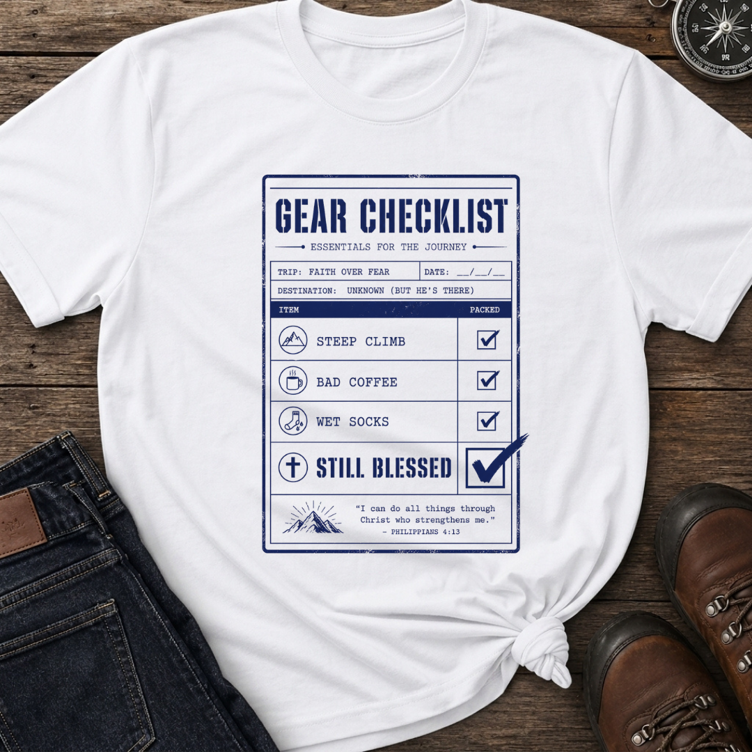 Gear Checklist Blessed T-Shirt