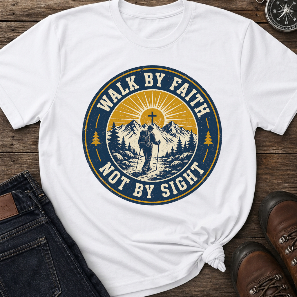 Walk By Faith Badge T-Shirt